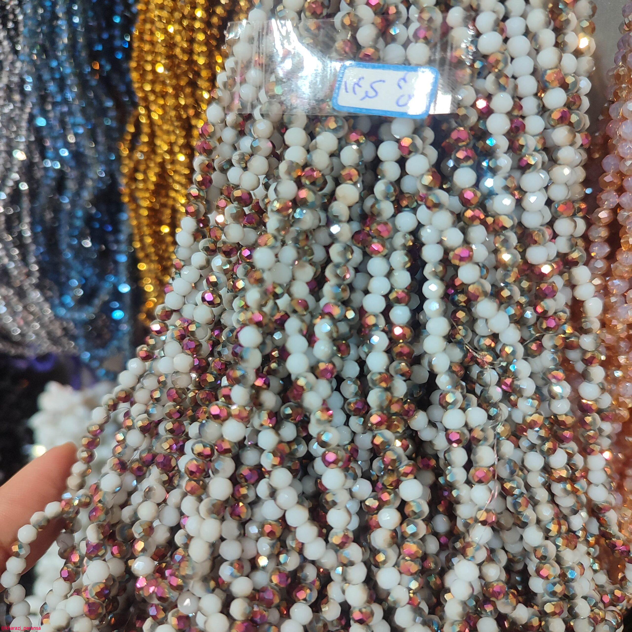 کریستال  چند رنگ سایز4 کد 14