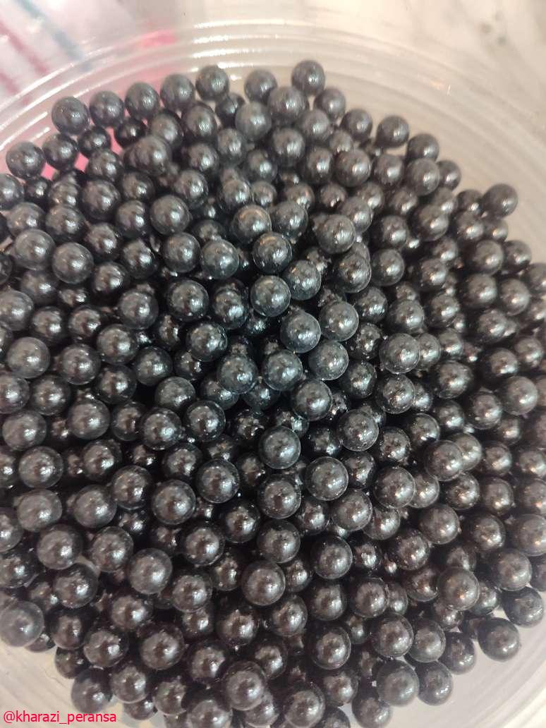 مروارید پانچ مشکی بسته 50 گرمی