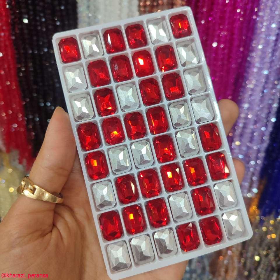 سنگ مستطیل لبه گرد قرمز