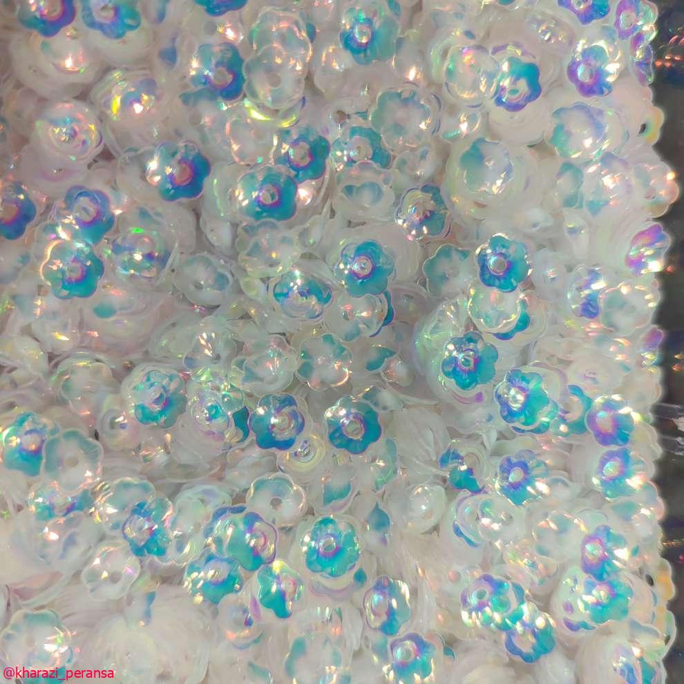 پولک گل عروس هفترنگ بسته 10 گرمی