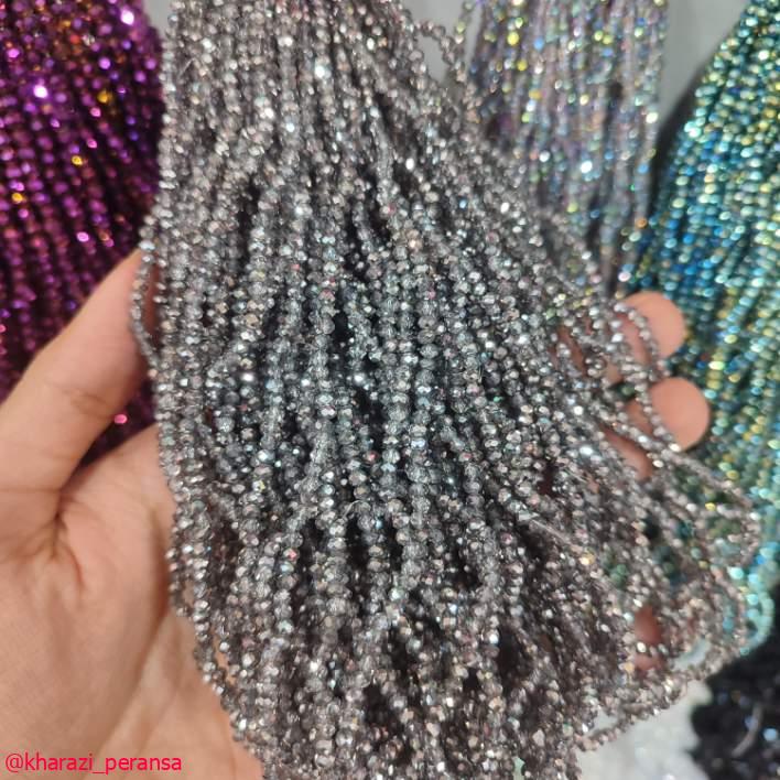 کریستال سایز2 دودی نقره ای