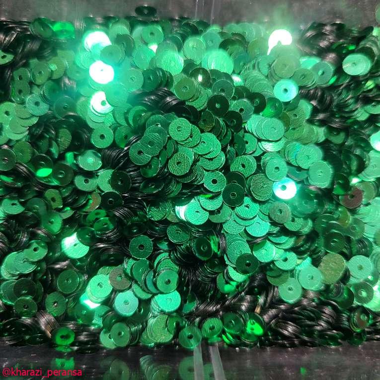 پولک سبز 5 میل بسته 10 گرمی