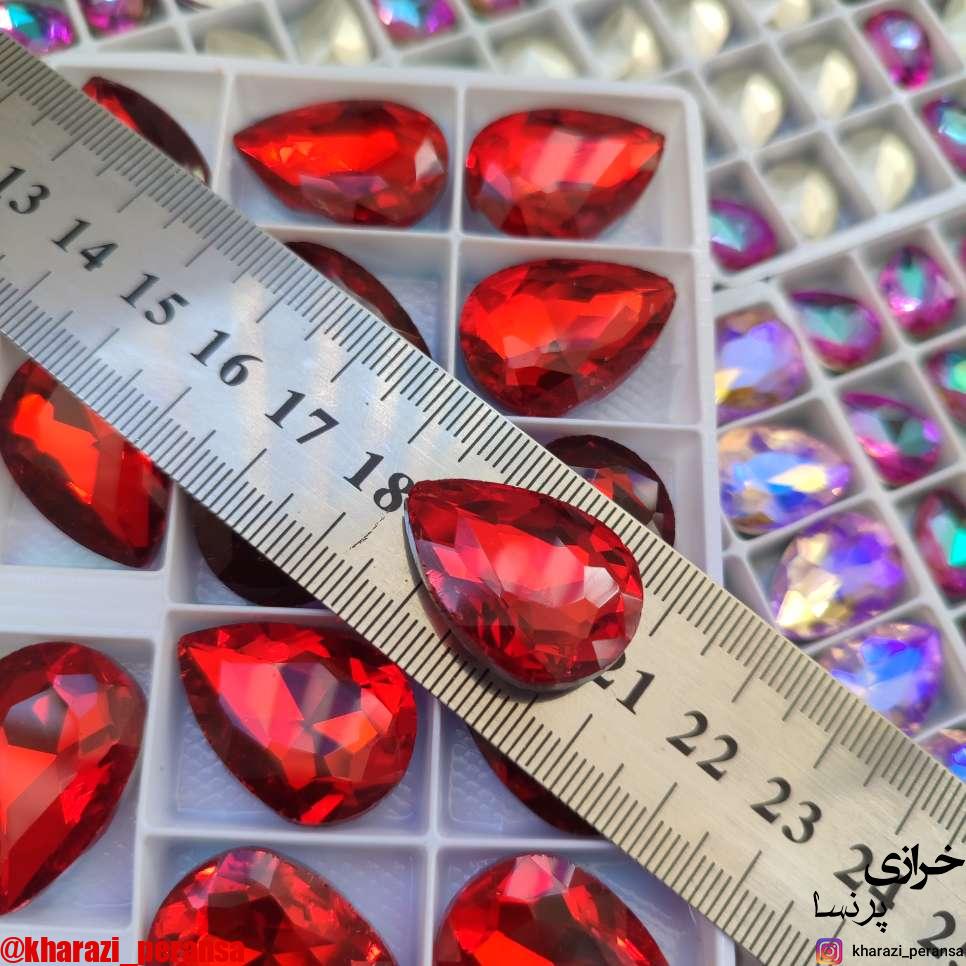 سنگ اشک  قرمز 18در25 برند aaa عددی