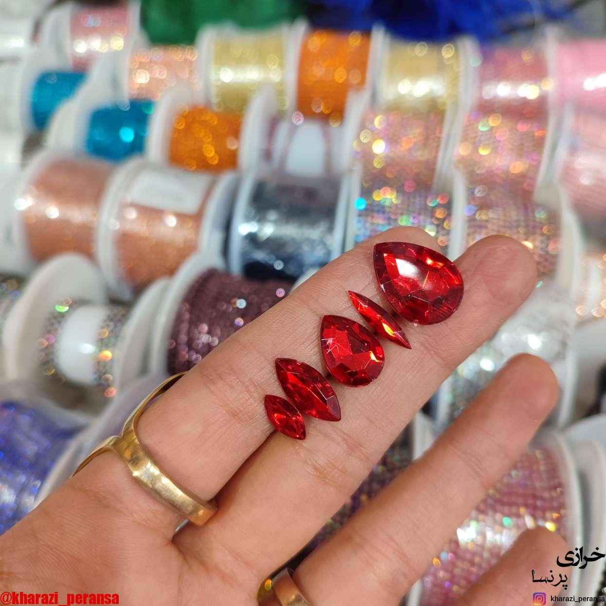 پک نگین قرمز  250عددی درجه یک