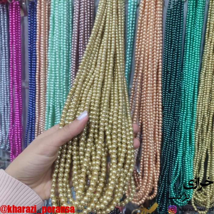 مروارید سنگی سایز6 خردلی