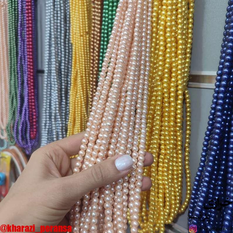 مروارید سنگی سایز6 رنگ خاص