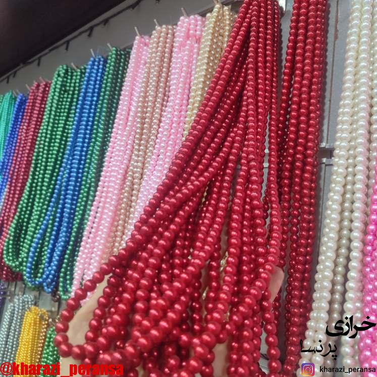 مروارید سنگی سایز8قرمز