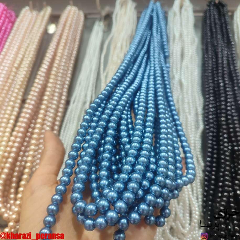 مروارید سنگی سایز8 ابی