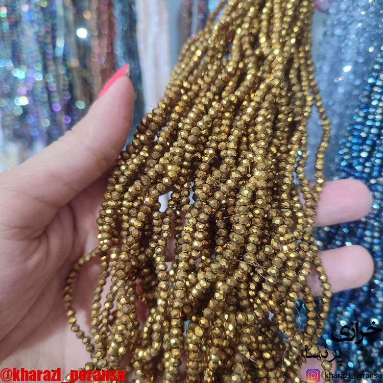 کریستال سایز2 طلایی متالیک