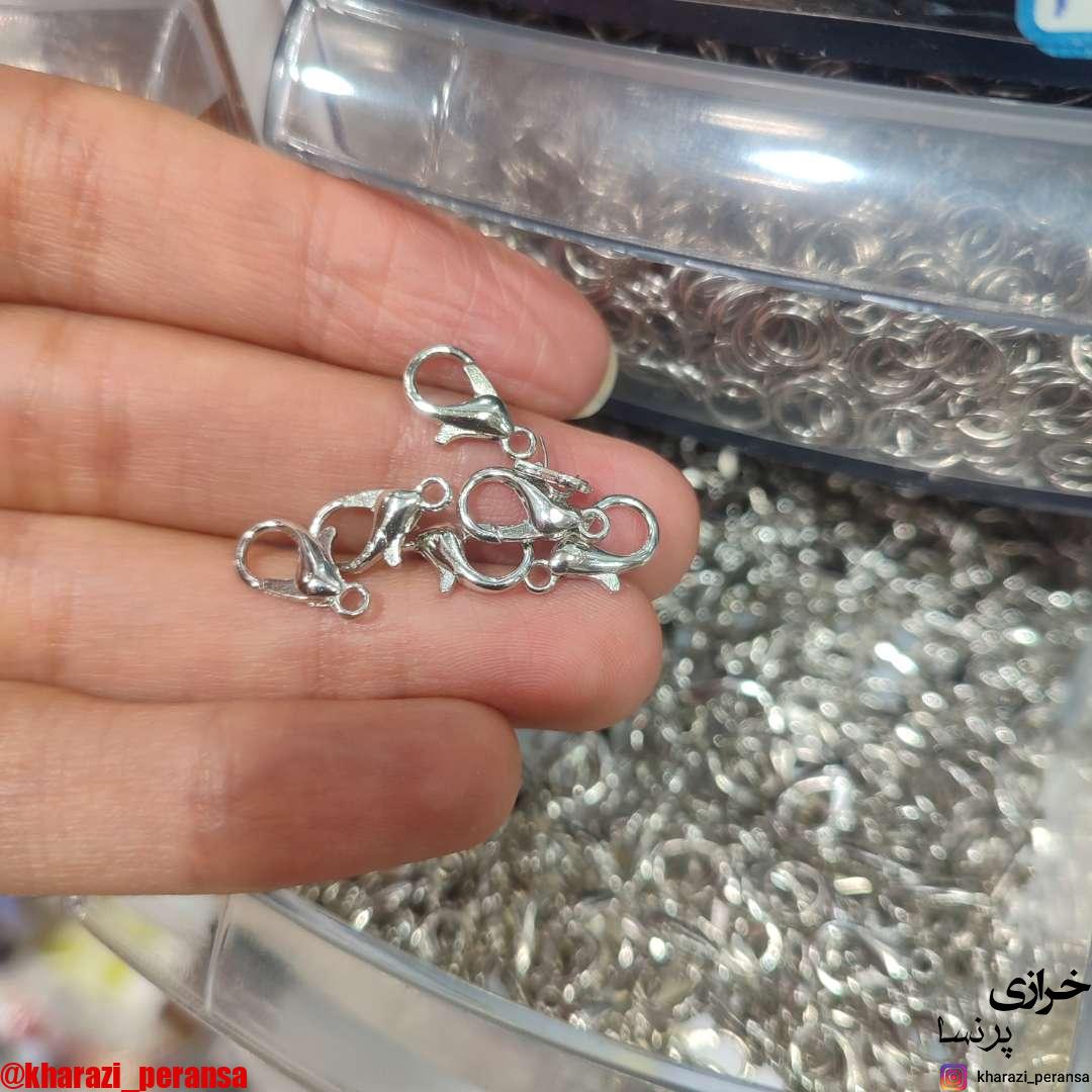 قفل طوطی نقره ای بسته 10 عددی