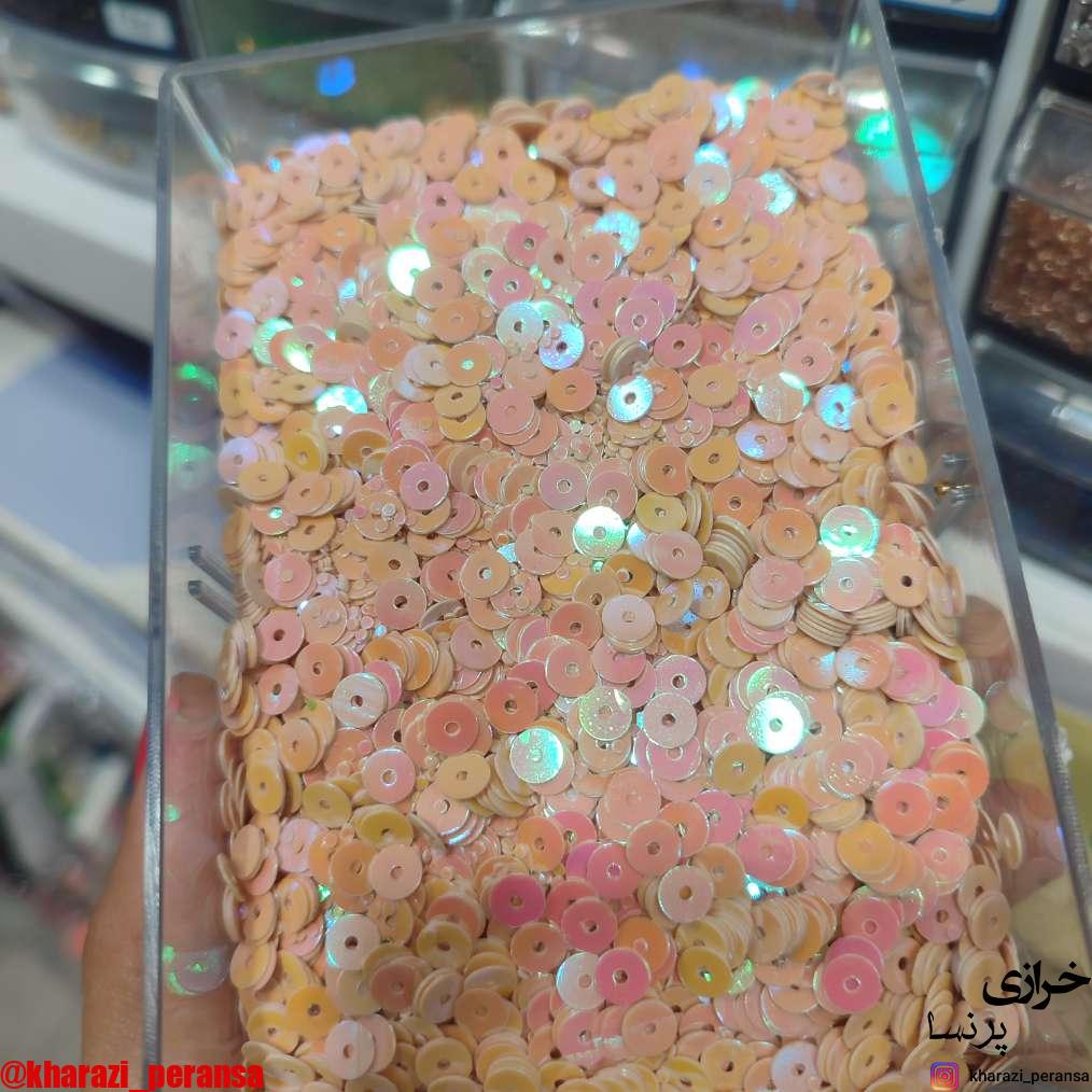 پولک تخت5 میل رنگ خاص بسته 10 گرمی