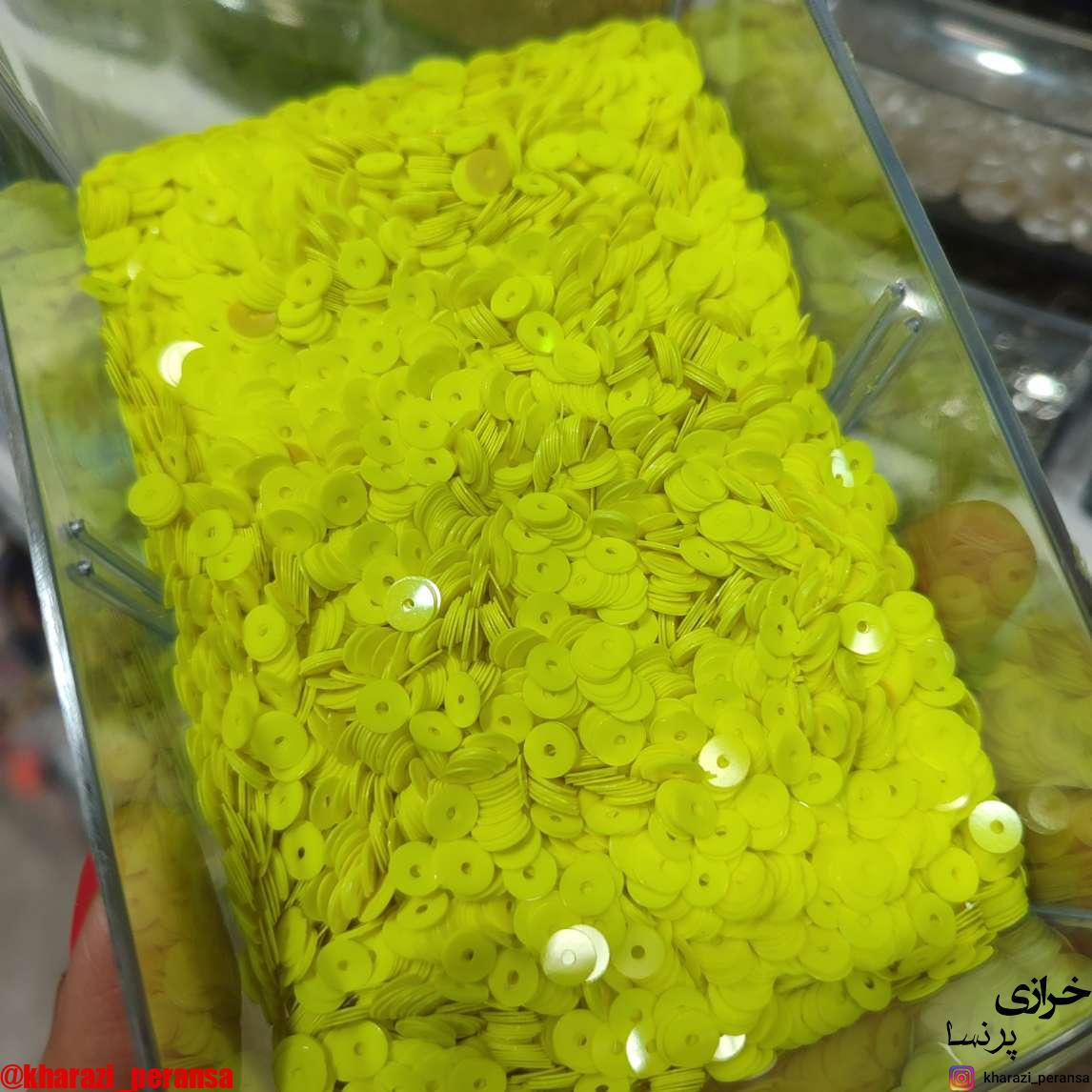 پولک تخت5 میل  شبرنگی بسته 10 گرمی