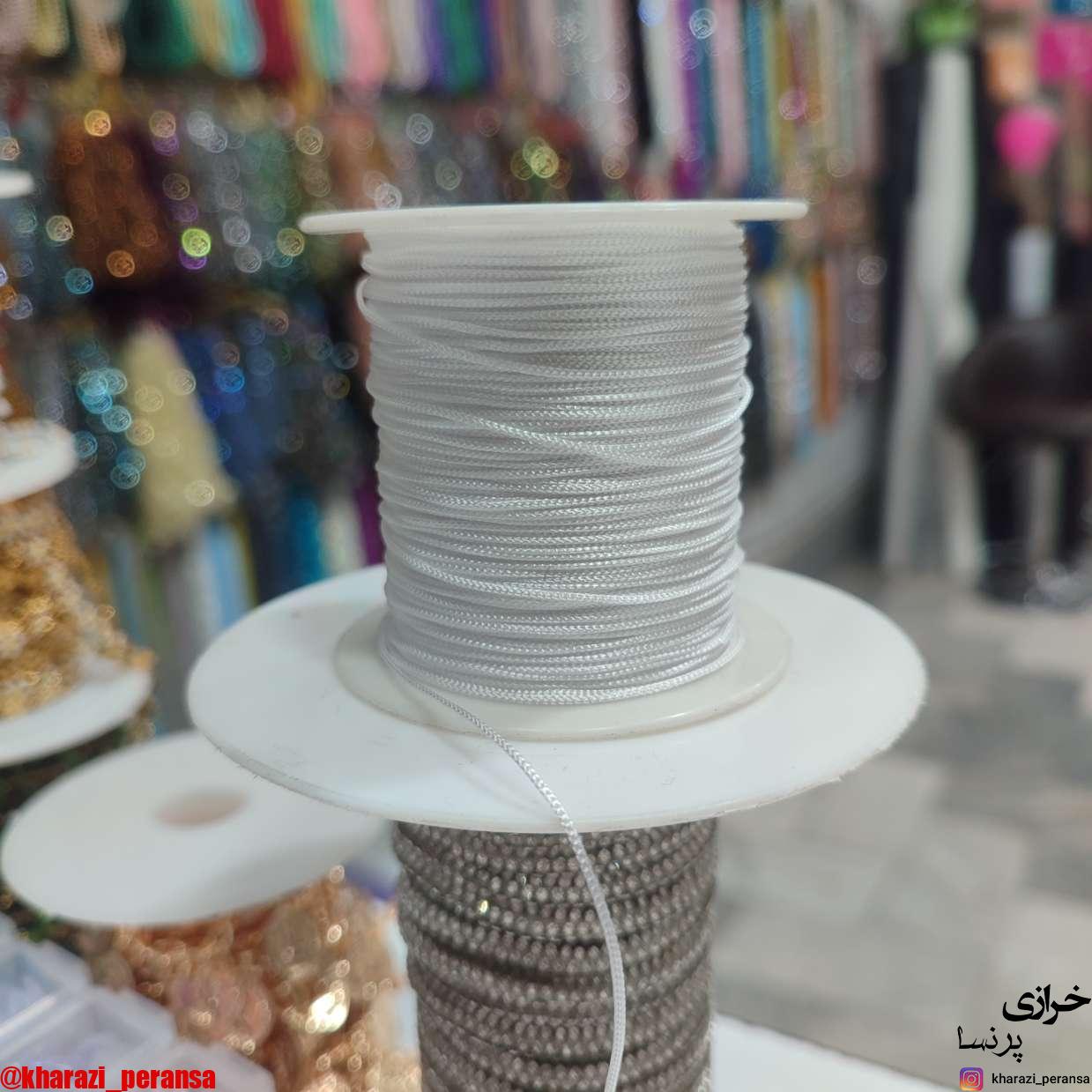 نخ دستبندسفید 3 متری