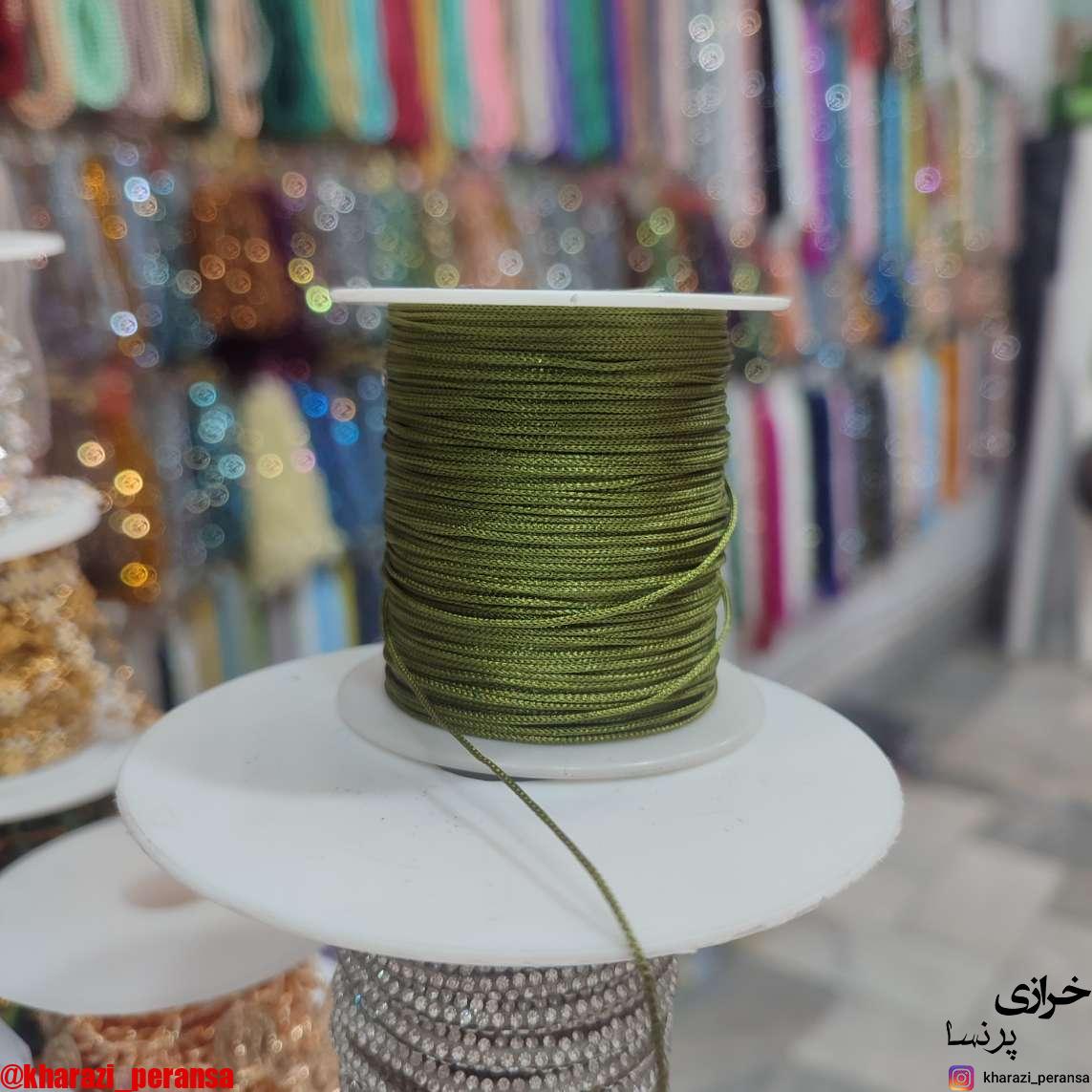 نخ دستبند سبز 3 متری