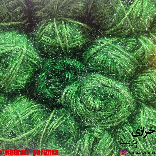 کلاف بافتنی سوزنی سبز