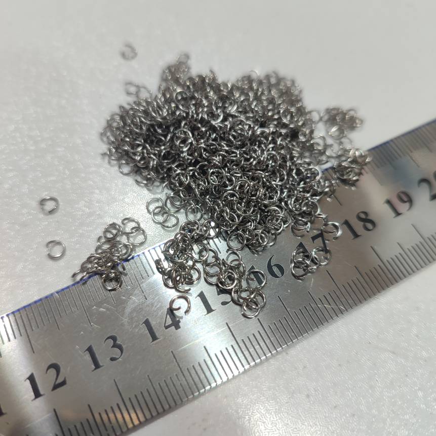 حلقه اتصال رنگ ثابت و استیل بسته 10 عددی