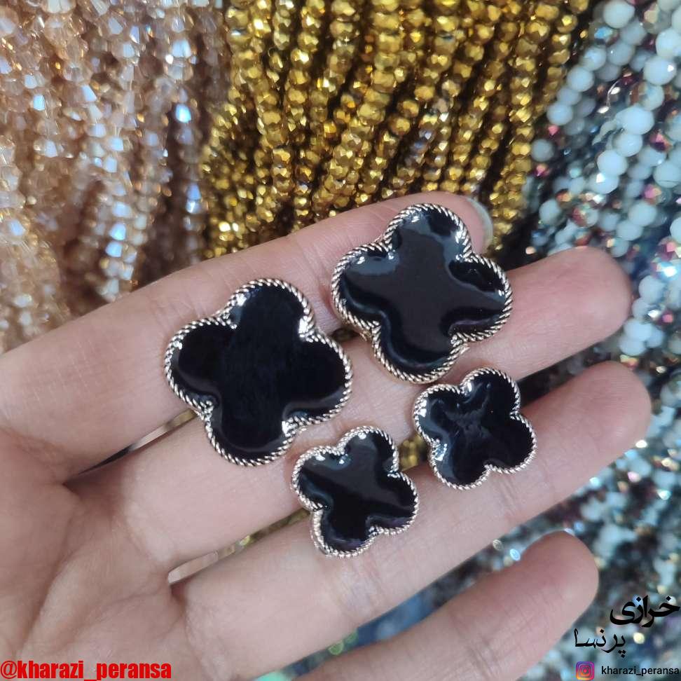 دکمه ون کلیف مشکی