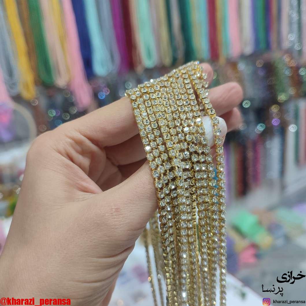 سنگ متری سایز12 پایه طلایی نگین نقره ای