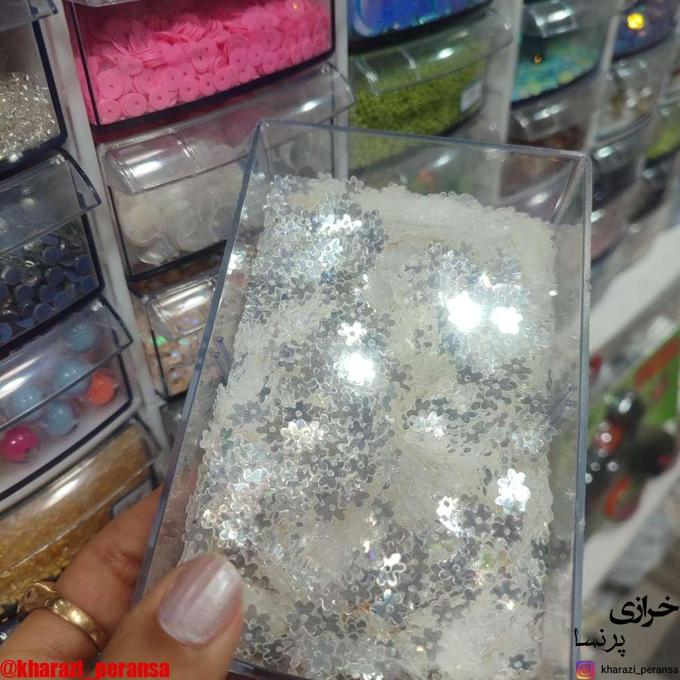 پولک گل عروس تخت بسته 15گرمی