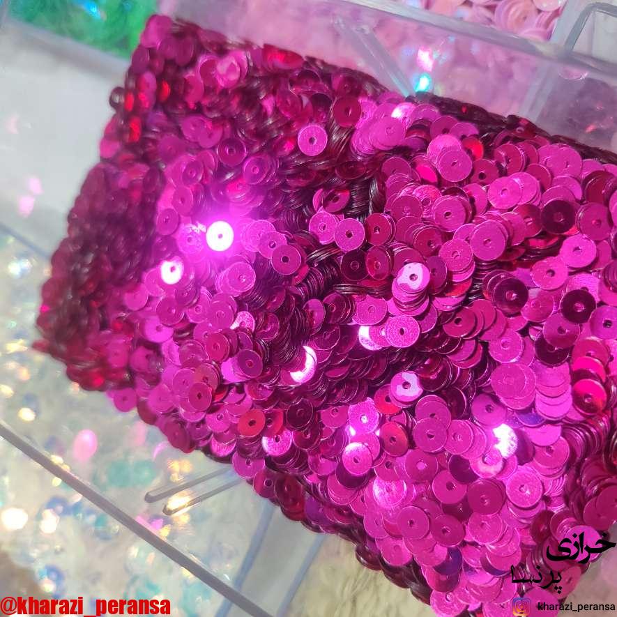 پولک سرخابی 5 میل (بسته 10 گرمی)