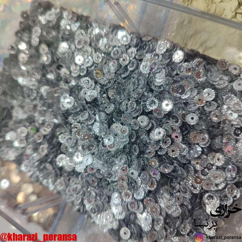 پولک چرخ دنده نقره ای (بسته 10 گرمی) (کپی)