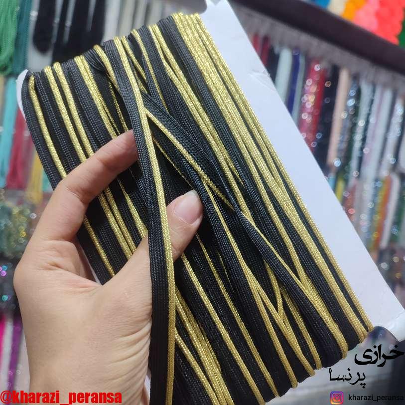 مغزی زری دار طلایی (متری)