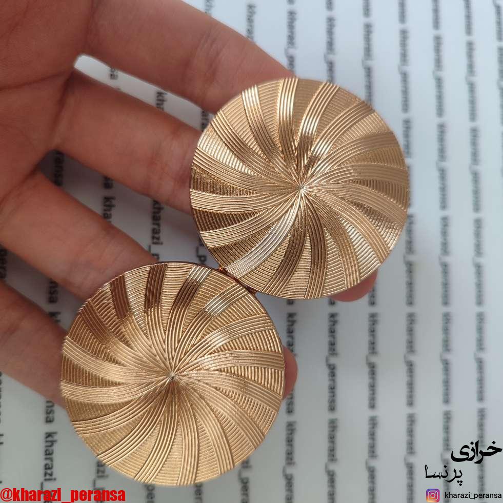 قزن طلایی گرد پینترستی استیل و رنگ ثابت