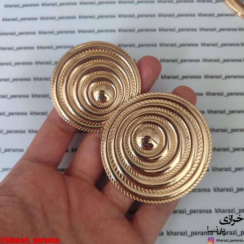قزن طلایی دایره پینترستی استیل و رنگ ثابت