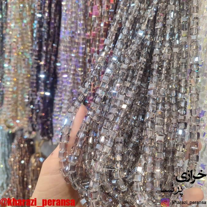 کریستال خاص دودی مکعب بند 100 عددی