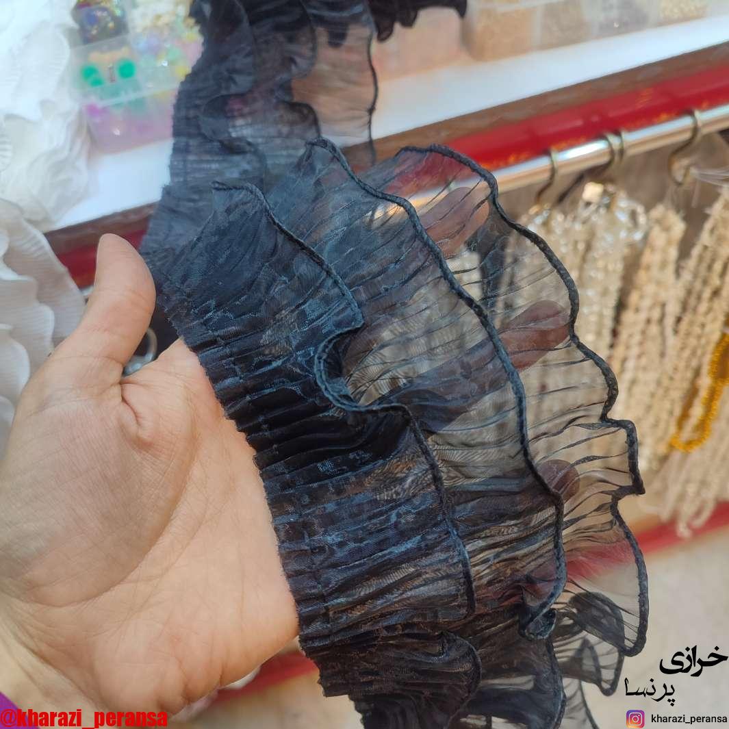 پلیسه 3 ردیفه مشکی