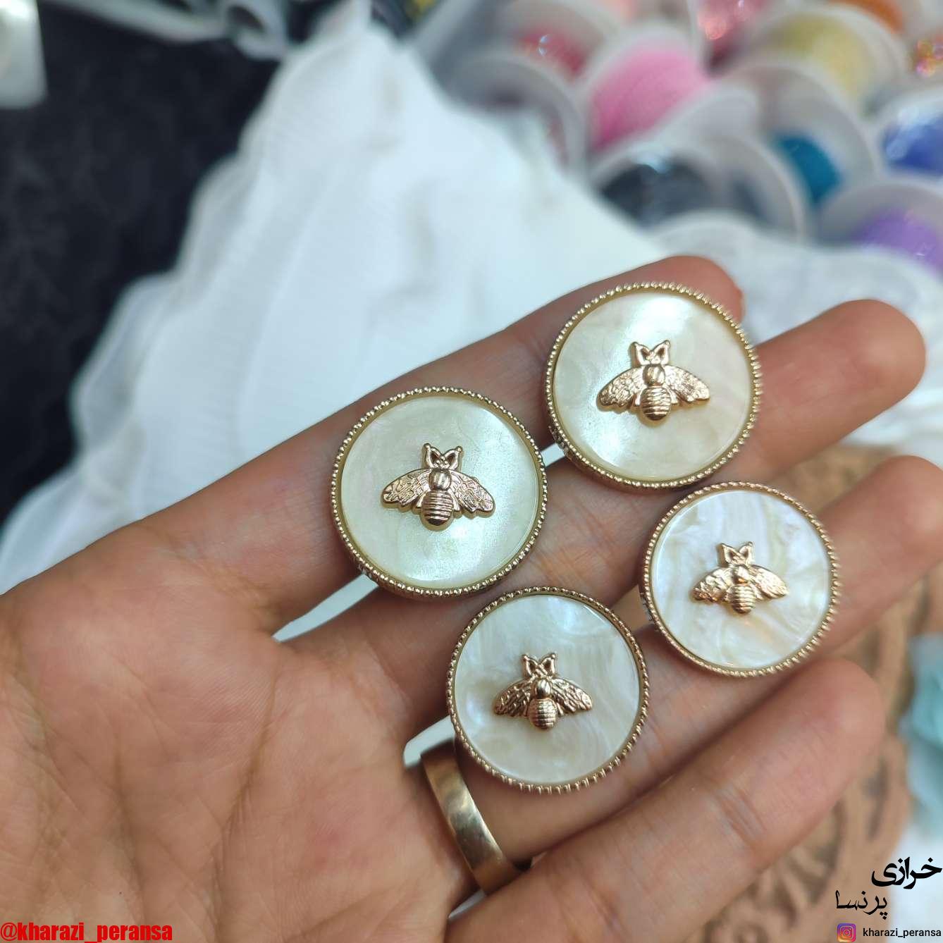 دکمه  پینترستی و خاص حشره