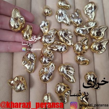 مروارید طلایی براق طرح باروک