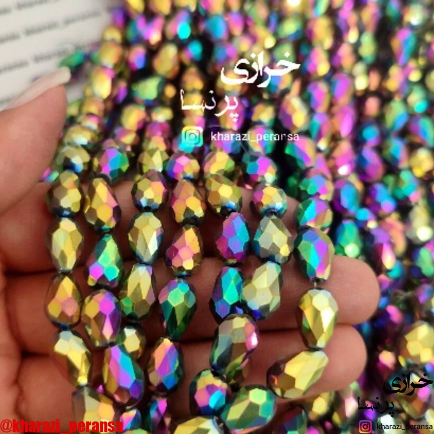 کریستال اشک طاووسی 6در12(بند 50 عددی)