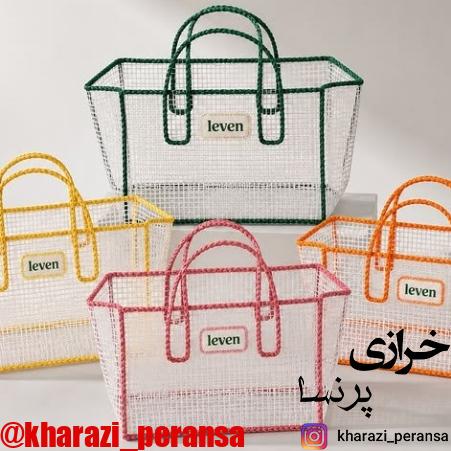 تور کیف بافی سفید50 در 100 سانت - تصویر 2