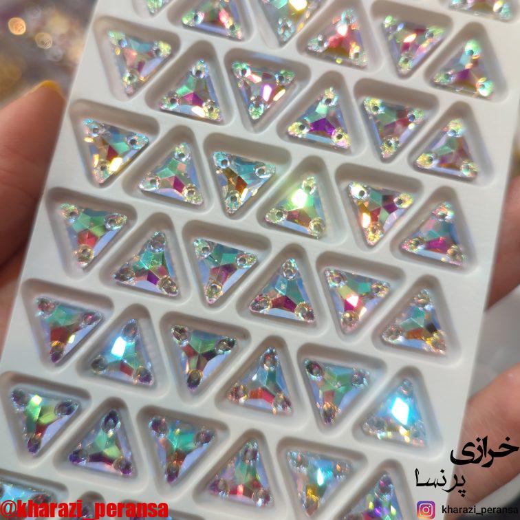 سنگ مثلث 10 میل دوختنی شیشه و برندaaa - تصویر 3