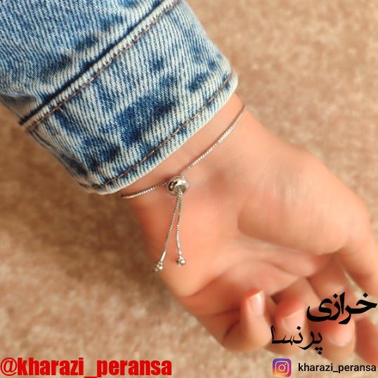 دستبند اسانسوری نقره ای - تصویر 3