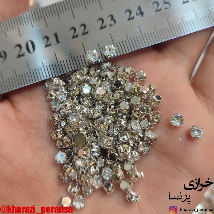 نگین پایه دار اقتصادی سایز25(100عددی)