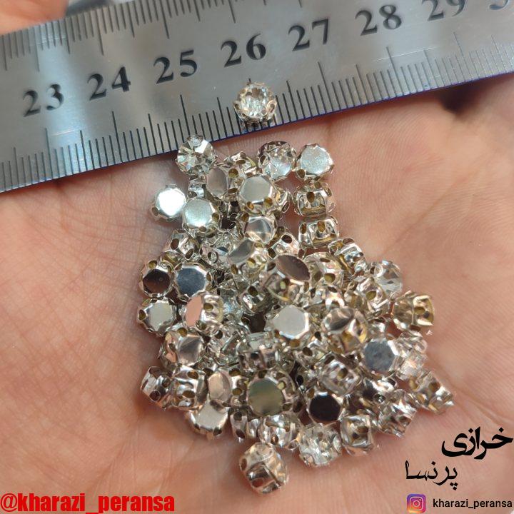 نگین پایه دار اقتصادی سایز30(100عددی)