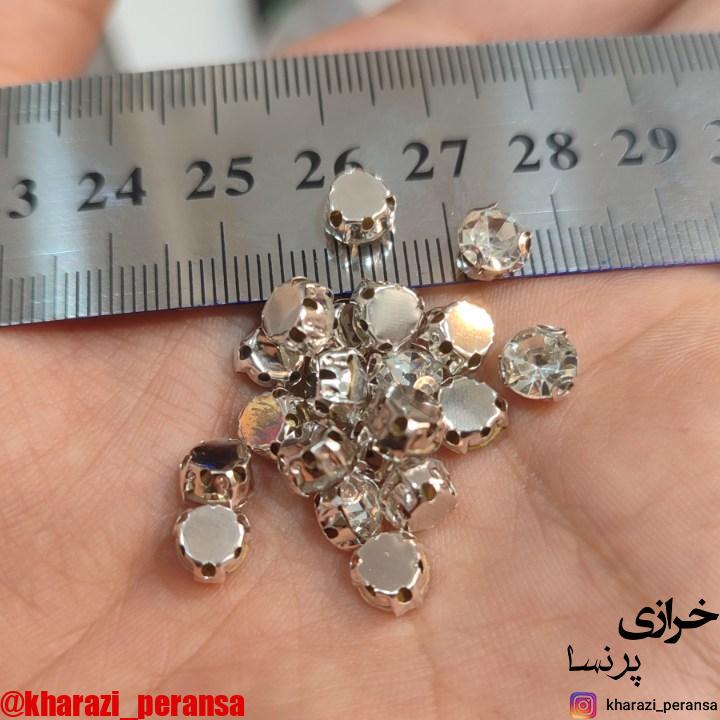 نگین پایه دار اقتصادی سایز40(100عددی)